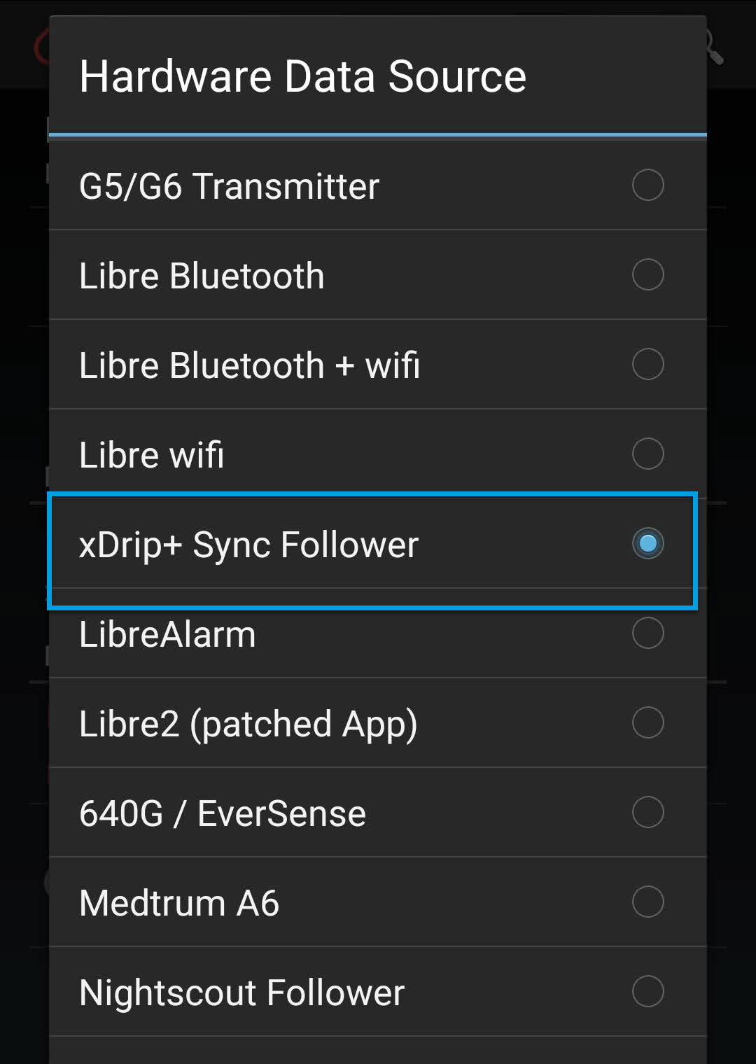xdrip+ Sync Follower